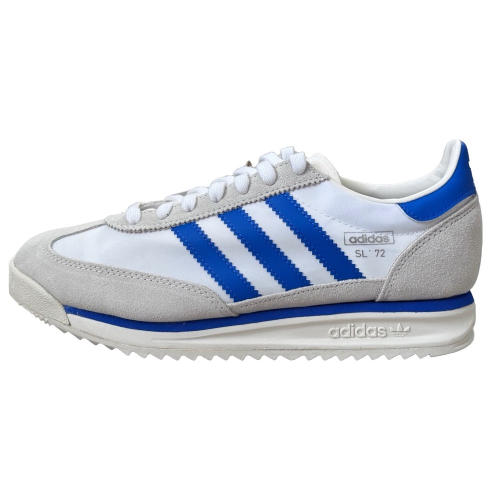 adidas White and Blue SL '72 Men's Sneakers